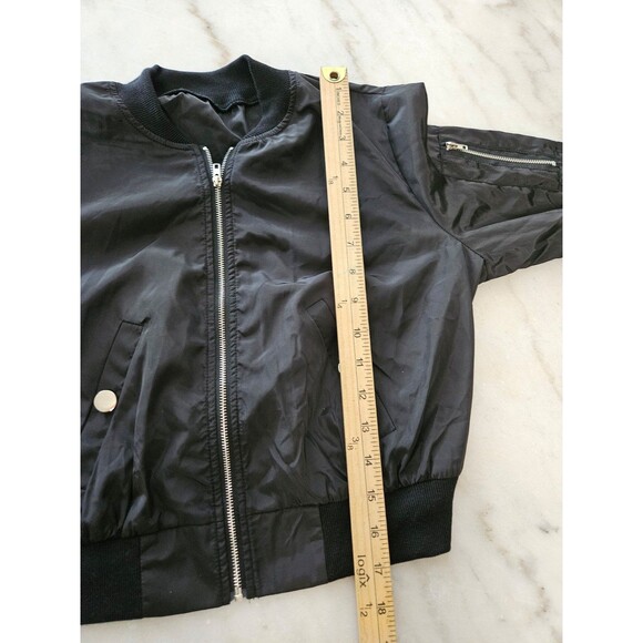 Shein Black Jacket, Size Small (4), Front Zipper - Picture 7 of 10